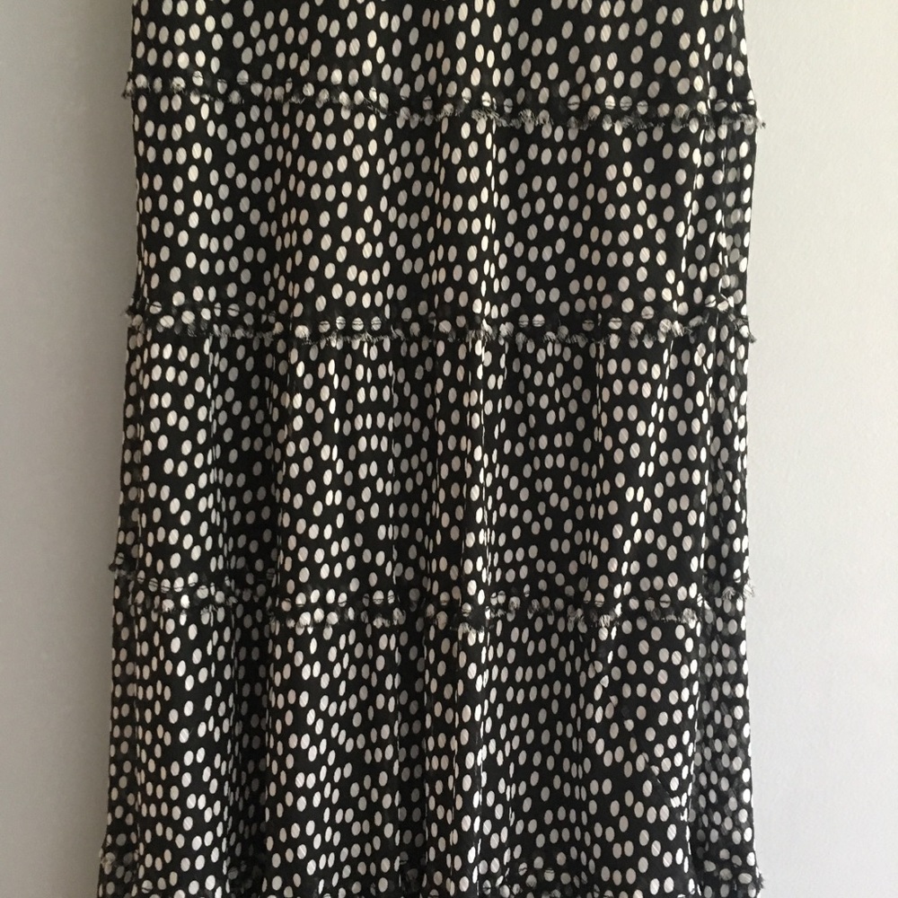 🖤 Women’s Kasper Black & White Polka Dot Flowy Maxi Dress 🖤 - Picture 3 of 8